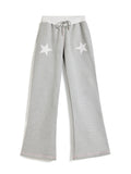 Grey Jogger – Pink Print & Star